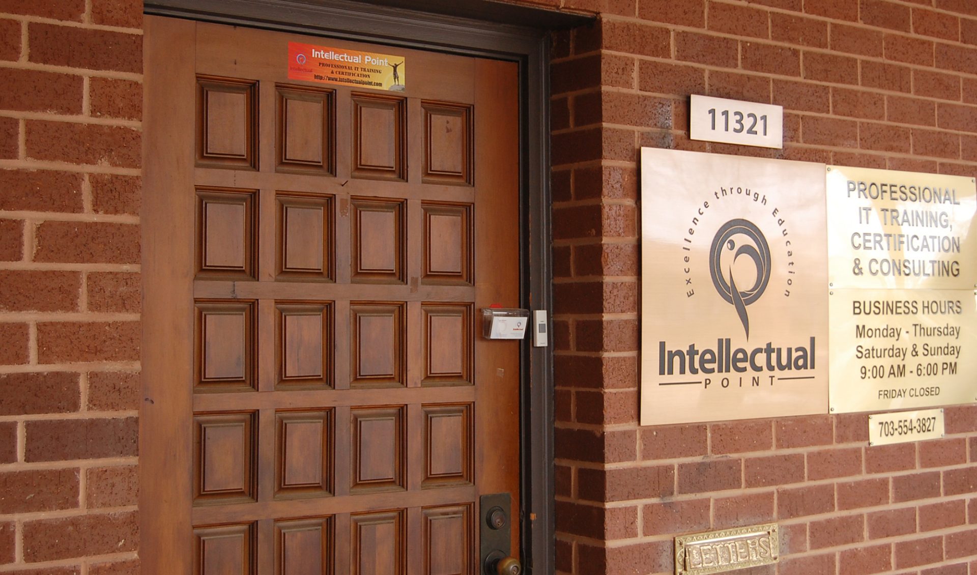 Front Door at Intellectual Point