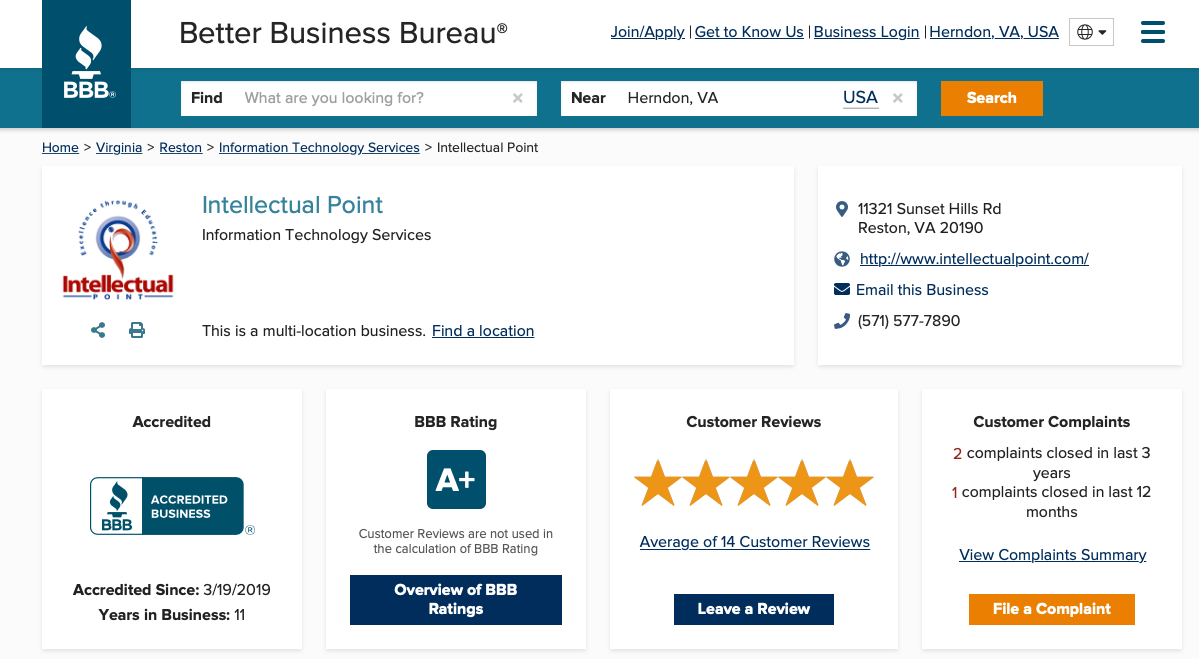 BBB Home Page