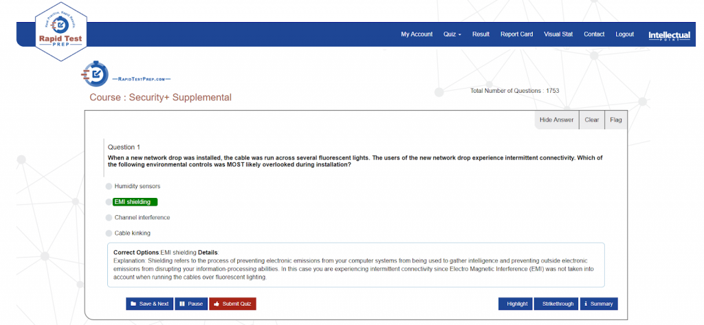 Rapid Test Prep Quiz Portal