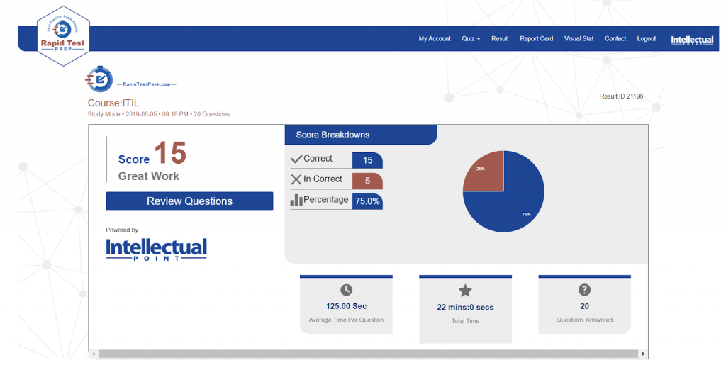 Rapid Test Prep Quiz Portal